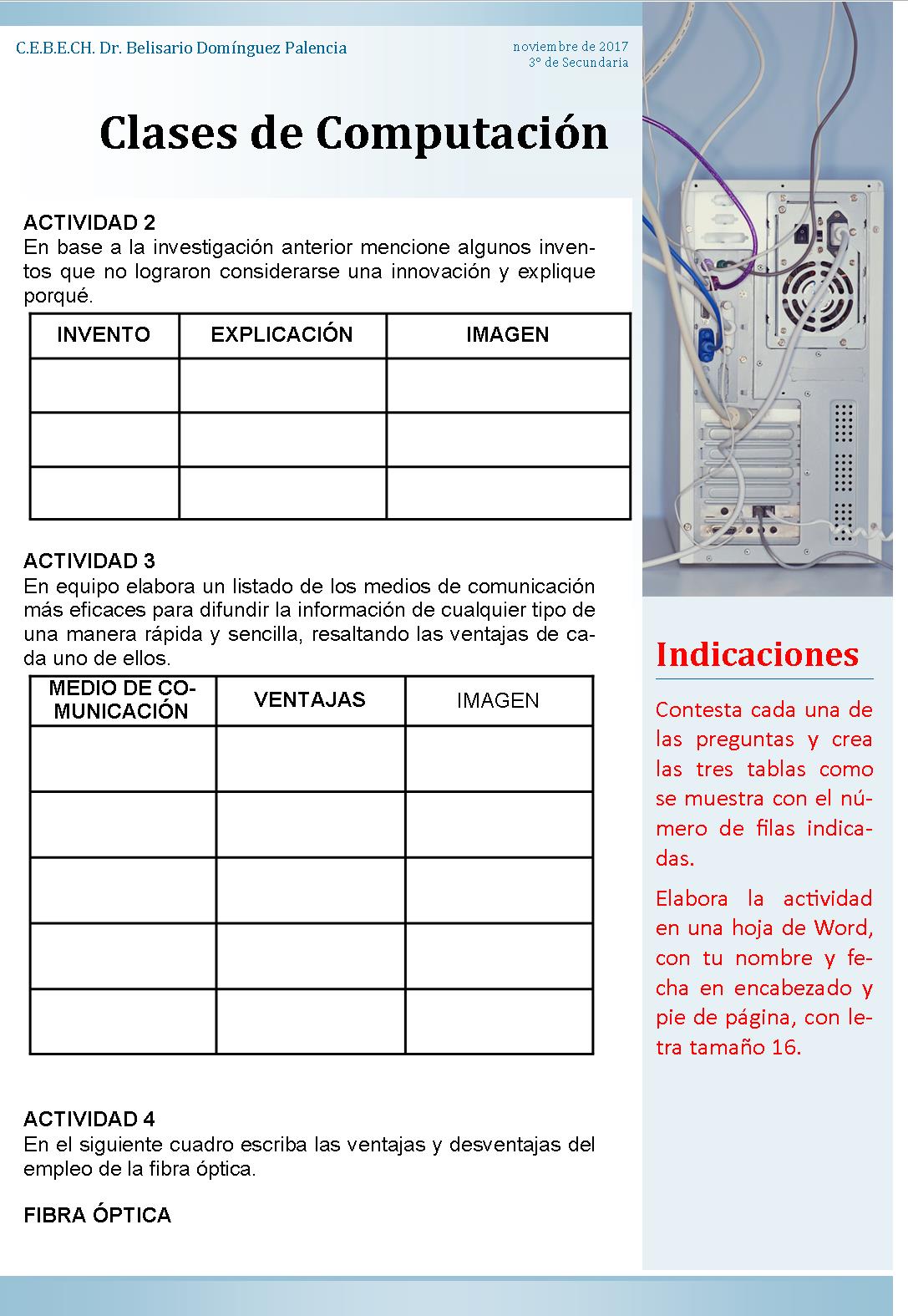ejercicios de computación secundaria-imagen-para-descargar-e-imprimir
