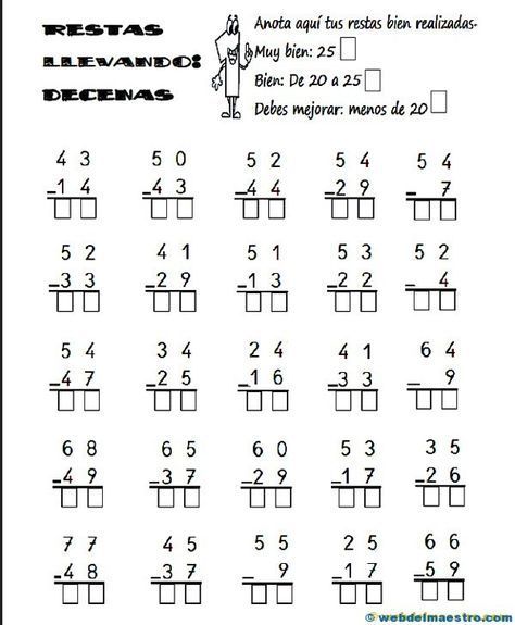 ejercicios de restas segundo grado-imagen-para-descargar-e-imprimir