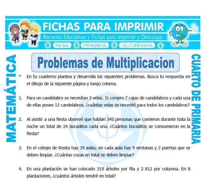 problemas de multiplicación para primaria-imagen-para-descargar-e-imprimir
